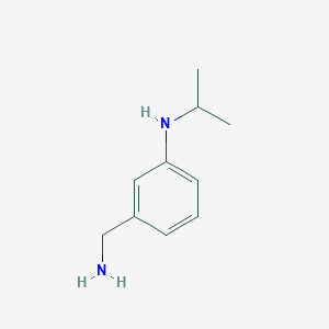 molecular formula C10H16N2 B2455128 3-(aminomethyl)-N-(propan-2-yl)aniline CAS No. 1235440-08-0
