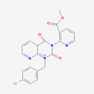 molecular formula C21H15ClN4O4 B2455135 methyl 2-{1-[(4-chlorophenyl)methyl]-2,4-dioxo-1H,2H,3H,4H-pyrido[2,3-d]pyrimidin-3-yl}pyridine-3-carboxylate CAS No. 892267-37-7