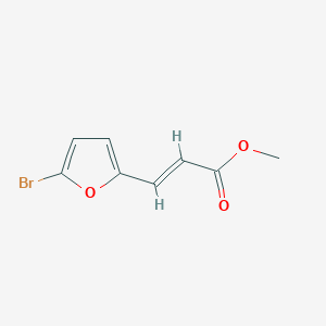 molecular formula C8H7BrO3 B2455140 methyl (2E)-3-(5-bromofuran-2-yl)prop-2-enoate CAS No. 62157-66-8