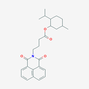 molecular formula C26H31NO4 B2455161 （5-甲基-2-丙-2-基环己基）4-(1,3-二氧苯并[de]异喹啉-2-基)丁酸酯 CAS No. 375387-84-1