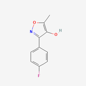 molecular formula C10H8FNO2 B2455179 3-(4-Fluorophenyl)-5-methyl-1,2-oxazol-4-ol CAS No. 1344045-68-6