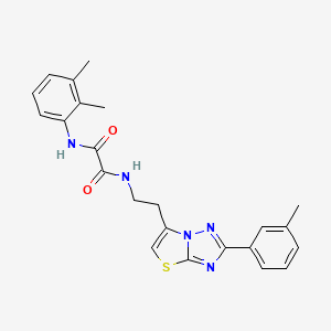 molecular formula C23H23N5O2S B2455186 N1-(2,3-dimethylphenyl)-N2-(2-(2-(m-tolyl)thiazolo[3,2-b][1,2,4]triazol-6-yl)ethyl)oxalamide CAS No. 894040-01-8