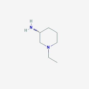 molecular formula C7H16N2 B2455189 (3R)-1-ethylpiperidin-3-amine CAS No. 1020396-26-2