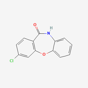 molecular formula C13H8ClNO2 B2455222 9-chloro-5H-benzo[b][1,4]benzoxazepin-6-one CAS No. 3158-88-1