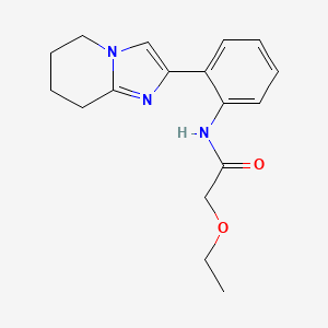 molecular formula C17H21N3O2 B2455252 2-ethoxy-N-(2-(5,6,7,8-tetrahydroimidazo[1,2-a]pyridin-2-yl)phenyl)acetamide CAS No. 2034390-53-7
