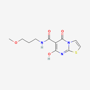 molecular formula C11H13N3O4S B2455255 7-hydroxy-N-(3-methoxypropyl)-5-oxo-5H-thiazolo[3,2-a]pyrimidine-6-carboxamide CAS No. 898412-23-2