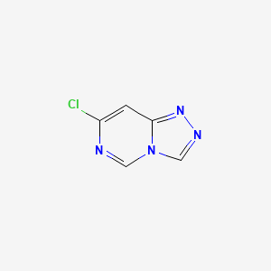 molecular formula C5H3ClN4 B2455256 7-Chloro-[1,2,4]triazolo[4,3-c]pyrimidine CAS No. 923191-97-3