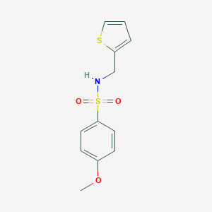 molecular formula C12H13NO3S2 B245530 4-methoxy-N-(2-thienylmethyl)benzenesulfonamide 