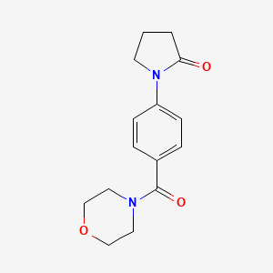 1-[4-(Morpholine-4-carbonyl)phenyl]pyrrolidin-2-one