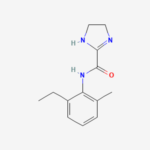 molecular formula C13H17N3O B2455386 N-(2-ethyl-6-methylphenyl)-4,5-dihydro-1H-imidazole-2-carboxamide CAS No. 1185393-44-5