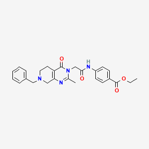N-[4-([1,2,4]triazolo[4,3-a]quinoxalin-4-yloxy)phenyl]-2-(trifluoromethyl)benzamide