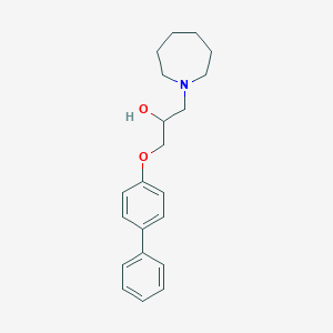 molecular formula C21H27NO2 B245539 1-(Azepan-1-yl)-3-(biphenyl-4-yloxy)propan-2-ol 