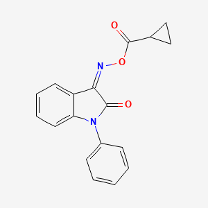 3-{[(cyclopropylcarbonyl)oxy]imino}-1-phenyl-1,3-dihydro-2H-indol-2-one