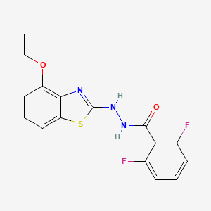 N'-(4-ethoxy-1,3-benzothiazol-2-yl)-2,6-difluorobenzohydrazide