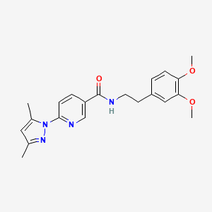 N-(3,4-dimethoxyphenethyl)-6-(3,5-dimethyl-1H-pyrazol-1-yl)nicotinamide