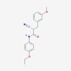 molecular formula C19H20N2O3 B2455420 2-cyano-N-(4-ethoxyphenyl)-3-(3-methoxyphenyl)propanamide CAS No. 1261016-79-8