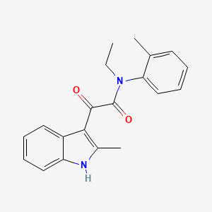 N-ethyl-2-(2-methyl-1H-indol-3-yl)-N-(2-methylphenyl)-2-oxoacetamide