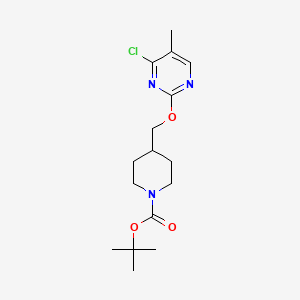 tert-Butyl 4-(((4-chloro-5-methylpyrimidin-2-yl)oxy)methyl)piperidine-1-carboxylate