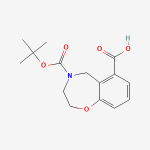 4-[(Tert-butoxy)carbonyl]-2,3,4,5-tetrahydro-1,4-benzoxazepine-6-carboxylic acid