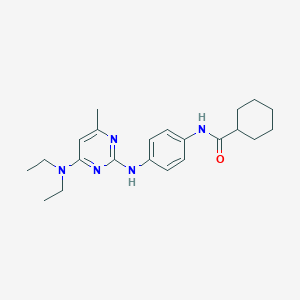 N-(4-((4-(diethylamino)-6-methylpyrimidin-2-yl)amino)phenyl)cyclohexanecarboxamide
