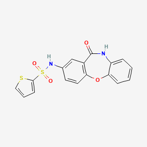 N-(11-oxo-10,11-dihydrodibenzo[b,f][1,4]oxazepin-2-yl)thiophene-2-sulfonamide