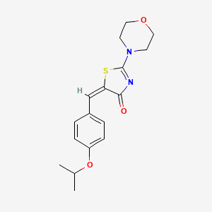 (E)-5-(4-isopropoxybenzylidene)-2-morpholinothiazol-4(5H)-one