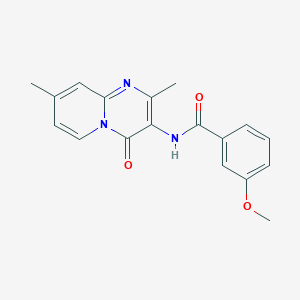 N-(2,8-dimethyl-4-oxo-4H-pyrido[1,2-a]pyrimidin-3-yl)-3-methoxybenzamide