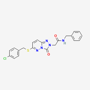N-benzyl-2-(6-((4-chlorobenzyl)thio)-3-oxo-[1,2,4]triazolo[4,3-b]pyridazin-2(3H)-yl)acetamide