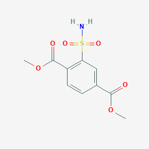 molecular formula C10H11NO6S B2455463 Dimethyl 2-sulfamoylbenzene-1,4-dicarboxylate CAS No. 80998-67-0