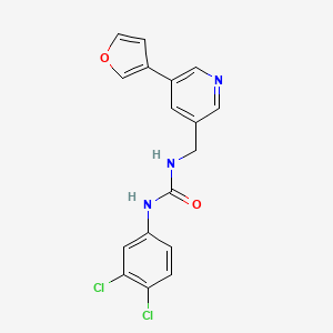 3-(3,4-Dichlorophenyl)-1-{[5-(furan-3-yl)pyridin-3-yl]methyl}urea