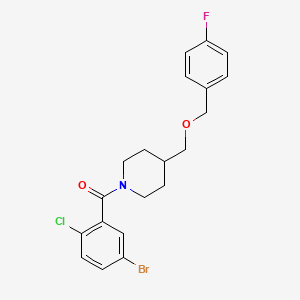 1-(5-bromo-2-chlorobenzoyl)-4-{[(4-fluorophenyl)methoxy]methyl}piperidine