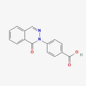 molecular formula C15H10N2O3 B2455472 Acide 4-(1-oxophtalazin-2(1H)-yl)benzoïque CAS No. 859300-33-7