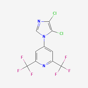 4-(4,5-Dichloro-1H-imidazol-1-yl)-2,6-bis(trifluoromethyl)pyridine