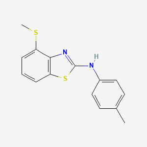 molecular formula C15H14N2S2 B2455480 4-(methylthio)-N-(p-tolyl)benzo[d]thiazol-2-amine CAS No. 890959-49-6