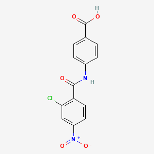 4-(2-Chloro-4-nitrobenzamido)benzoic acid