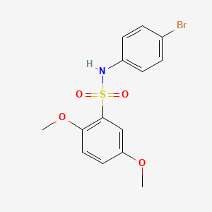 molecular formula C14H14BrNO4S B2455490 N-(4-bromophenyl)-2,5-dimethoxybenzenesulfonamide CAS No. 531526-77-9
