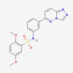 2,5-dimethoxy-N-(3-{[1,2,4]triazolo[4,3-b]pyridazin-6-yl}phenyl)benzene-1-sulfonamide