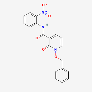 molecular formula C19H15N3O5 B2455501 1-(benzyloxy)-N-(2-nitrophenyl)-2-oxo-1,2-dihydropyridine-3-carboxamide CAS No. 852364-50-2