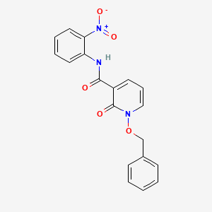 molecular formula C19H15N3O5 B2455501 1-(ベンジルオキシ)-N-(2-ニトロフェニル)-2-オキソ-1,2-ジヒドロピリジン-3-カルボキサミド CAS No. 852364-50-2