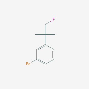 molecular formula C10H12BrF B2455507 1-Bromo-3-(1-fluoro-2-methylpropan-2-yl)benzene CAS No. 1629972-71-9