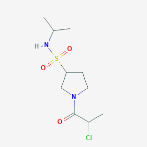 1-(2-Chloropropanoyl)-N-propan-2-ylpyrrolidine-3-sulfonamide