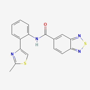 N-(2-(2-methylthiazol-4-yl)phenyl)benzo[c][1,2,5]thiadiazole-5-carboxamide