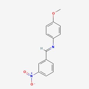 molecular formula C14H12N2O3 B2455534 N-(3-Nitrobenzylidene)-para-anisidine CAS No. 1133378-51-4