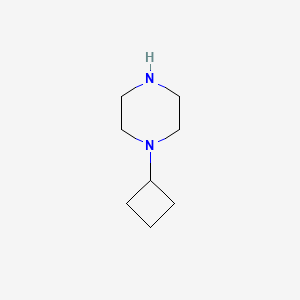molecular formula C8H17N3 B2455536 1-Cyclobutylpiperazine CAS No. 61379-68-8