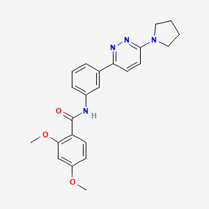 2,4-dimethoxy-N-(3-(6-(pyrrolidin-1-yl)pyridazin-3-yl)phenyl)benzamide