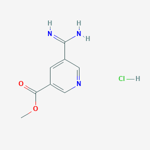 Methyl 5-carbamimidoylpyridine-3-carboxylate hydrochloride