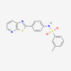3-methyl-N-(4-(thiazolo[5,4-b]pyridin-2-yl)phenyl)benzenesulfonamide