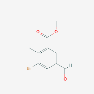 Methyl 3-bromo-5-formyl-2-methylbenzoate