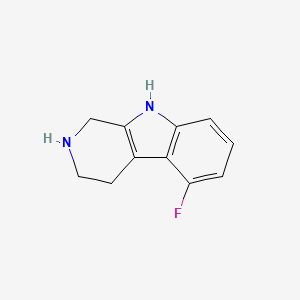 molecular formula C11H11FN2 B2455595 5-氟-2,3,4,9-四氢-1H-吡啶并[3,4-b]吲哚 CAS No. 863110-79-6