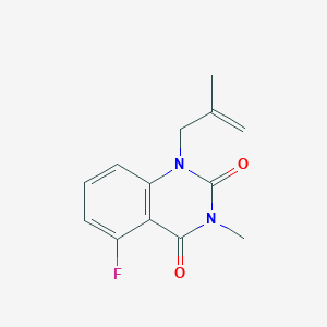 molecular formula C13H13FN2O2 B2455613 5-fluoro-3-methyl-1-(2-methylallyl)quinazoline-2,4(1H,3H)-dione CAS No. 2319850-65-0